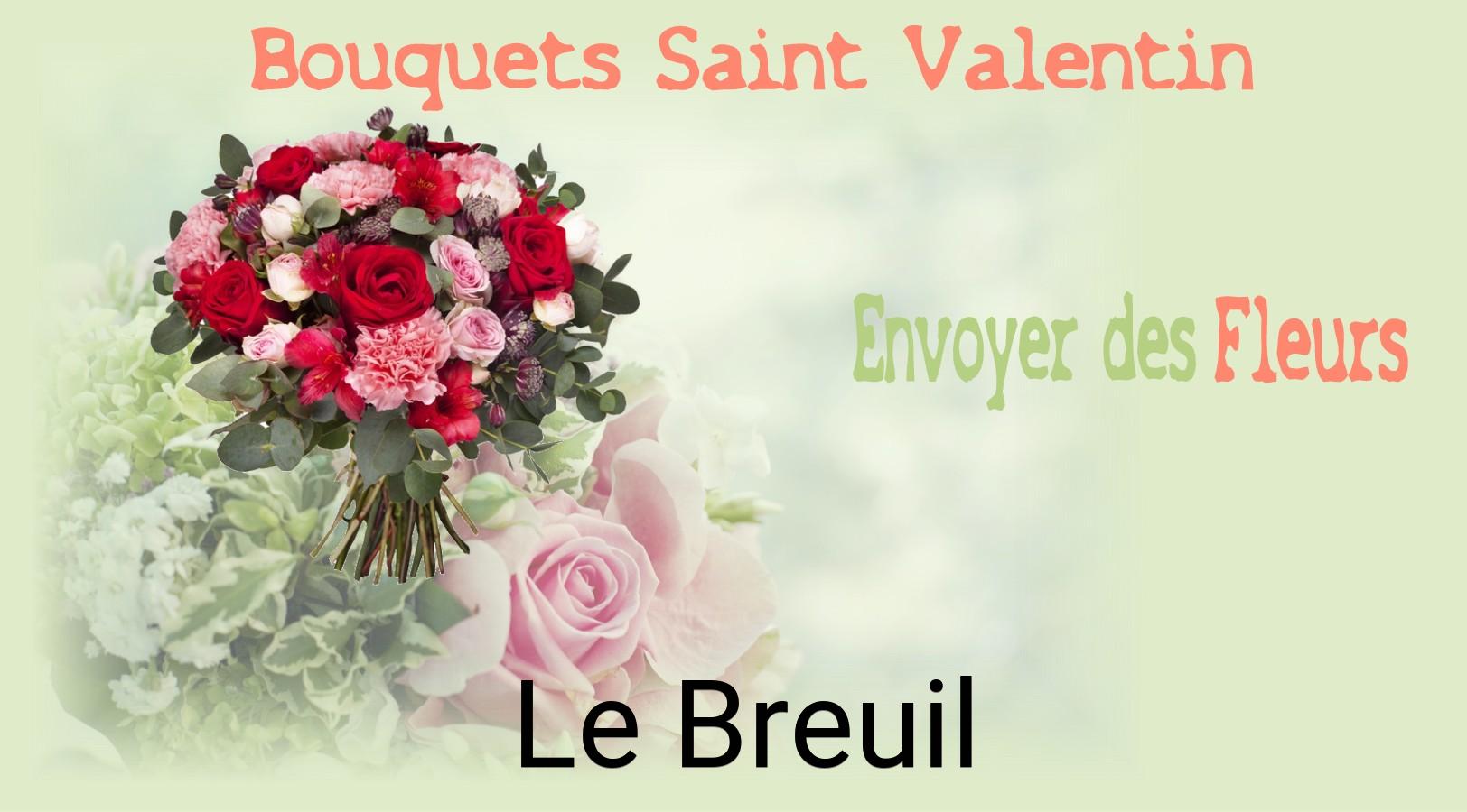 Roses de Saint-Valentin livrées à Le Breuil